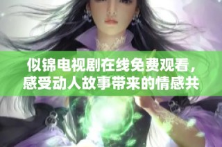 似锦电视剧在线免费观看，感受动人故事带来的情感共鸣！