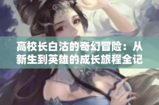 高校长白沽的奇幻冒险：从新生到英雄的成长旅程全记录