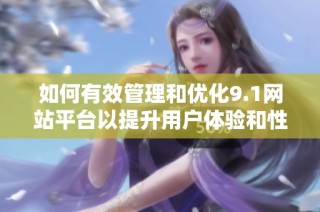 如何有效管理和优化9.1网站平台以提升用户体验和性能