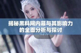 揭秘黑料网内幕与其影响力的全面分析与探讨