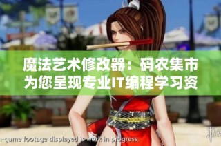 魔法艺术修改器：码农集市为您呈现专业IT编程学习资源分享