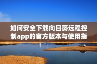 如何安全下载向日葵远程控制app的官方版本与使用指南
