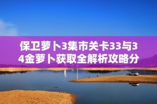 保卫萝卜3集市关卡33与34金萝卜获取全解析攻略分享