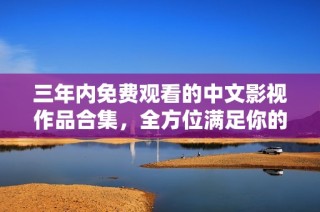 三年内免费观看的中文影视作品合集，全方位满足你的观影需求