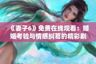 《妻子6》免费在线观看：婚姻考验与情感纠葛的精彩剧集来袭