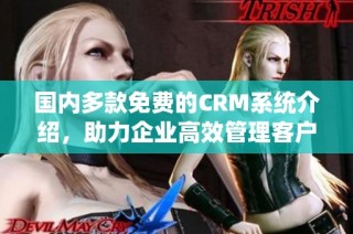 国内多款免费的CRM系统介绍，助力企业高效管理客户关系