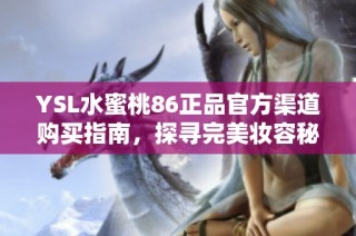 YSL水蜜桃86正品官方渠道购买指南，探寻完美妆容秘笈
