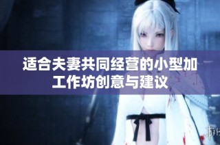 适合夫妻共同经营的小型加工作坊创意与建议