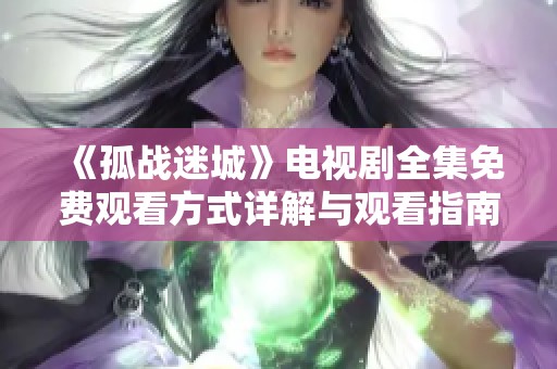 《孤战迷城》电视剧全集免费观看方式详解与观看指南
