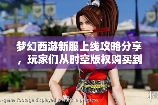 梦幻西游新服上线攻略分享，玩家们从时空版权购买到游戏技巧一网打尽