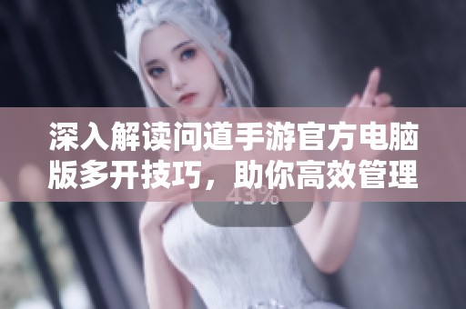深入解读问道手游官方电脑版多开技巧，助你高效管理多个账号的秘诀