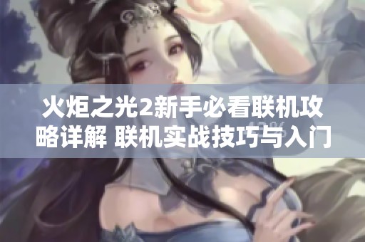 火炬之光2新手必看联机攻略详解 联机实战技巧与入门指南分享