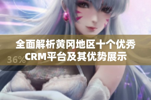 全面解析黄冈地区十个优秀CRM平台及其优势展示
