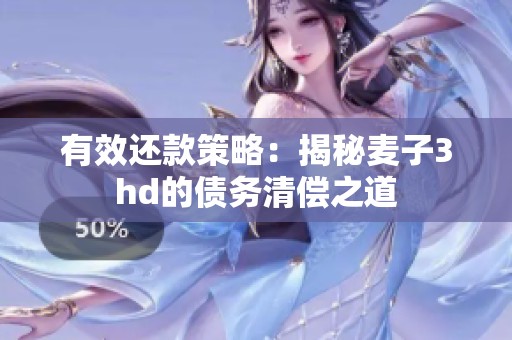 有效还款策略：揭秘麦子3hd的债务清偿之道