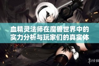 血精灵法师在魔兽世界中的实力分析与玩家们的真实体验分享